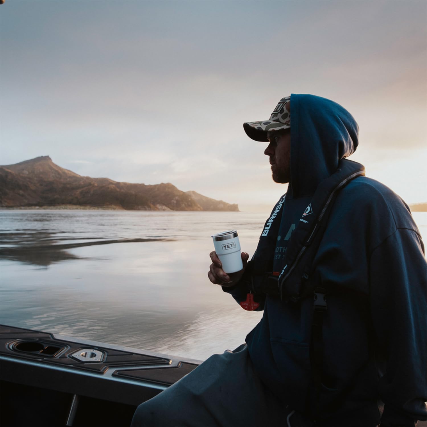 Yeti Rambler 8 Oz Stackable Cup, Stainless Steel, Vacuum Insulated Espresso Cup With Magslider Lid, Navy